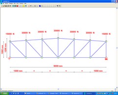 schema di trave reticolare in wizret