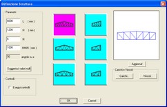 schema di trave reticolare in wizret